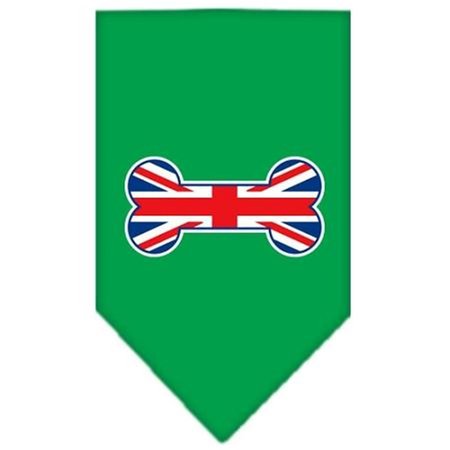 UNCONDITIONAL LOVE Bone Flag UK  Screen Print Bandana Emerald Green Large UN786188